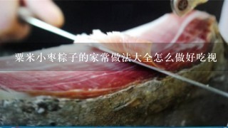 粟米小枣粽子的家常做法大全怎么做好吃视