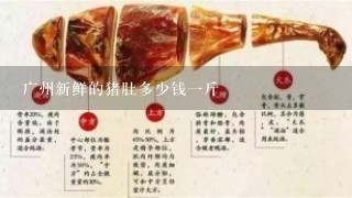 广州新鲜的猪肚多少钱1斤
