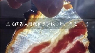 黑龙江省大鹅现在多少钱1斤。或是1只？