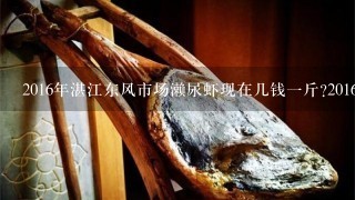 2016年湛江东风市场濑尿虾现在几钱1斤?2016年